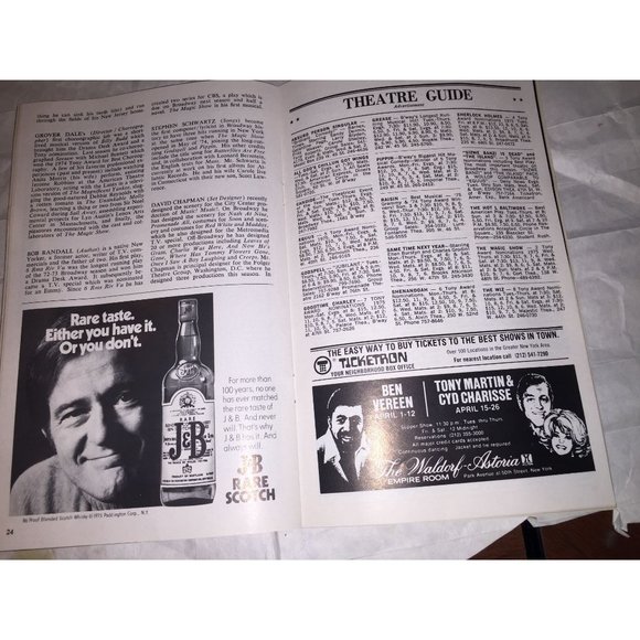 Broadway Cort Theatre PLAYBILL THE MAGIC SHOW Vintage 1970's Paperback - Picture 13 of 16